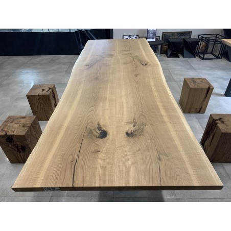 TABLE MIROIR CHENE