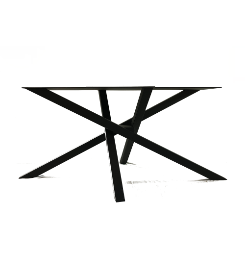 Table en Erable massif - 40 mm - Pieds ASIA noirs