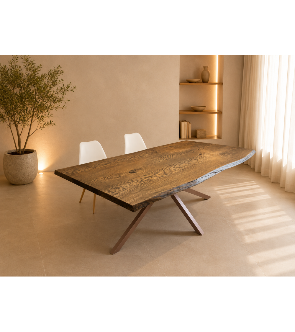 Table en Chêne Live Edge