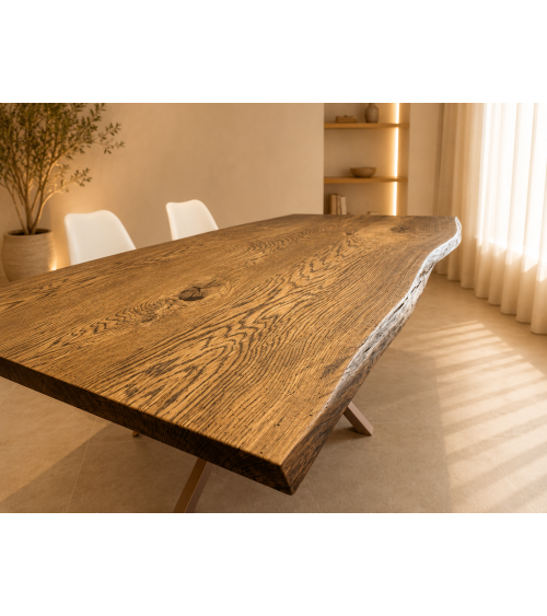 Table en Chêne Live Edge