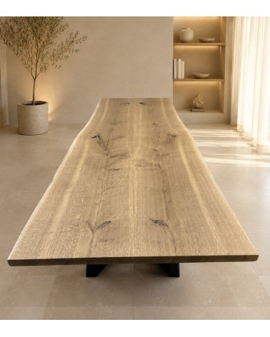 TABLE MIROIR CHENE