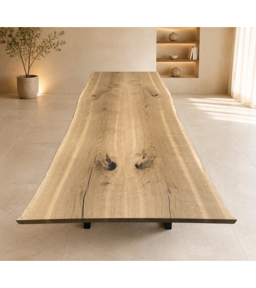 TABLE MIROIR CHENE