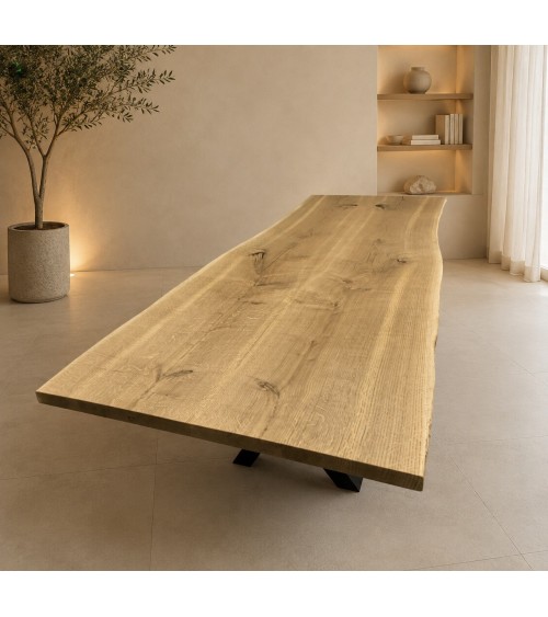 TABLE MIROIR CHENE