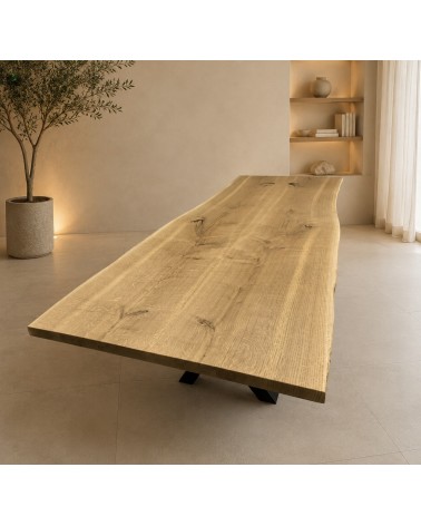 TABLE MIROIR CHENE